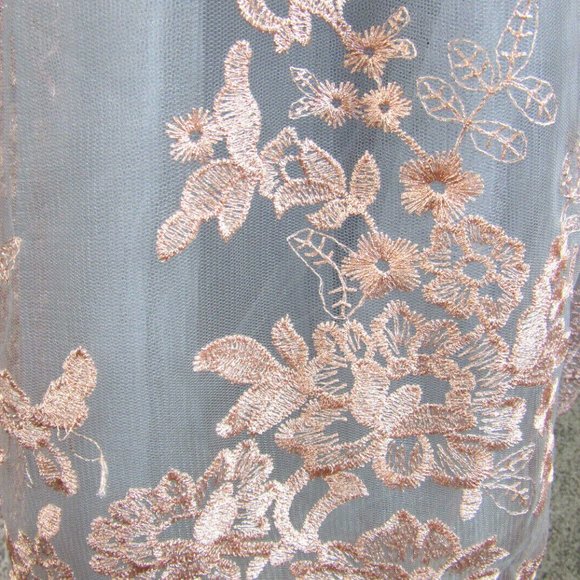 Vintage Chi Chi Prom Dress Size 6 Blue Gray Lolita Embroidery Party British NWT - Picture 10 of 15